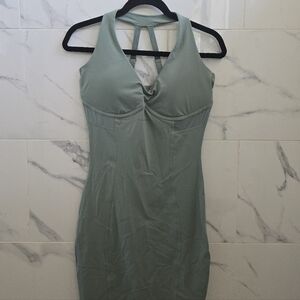 Whitney Simmons x Gymshark Sage Green Bodycon Dress